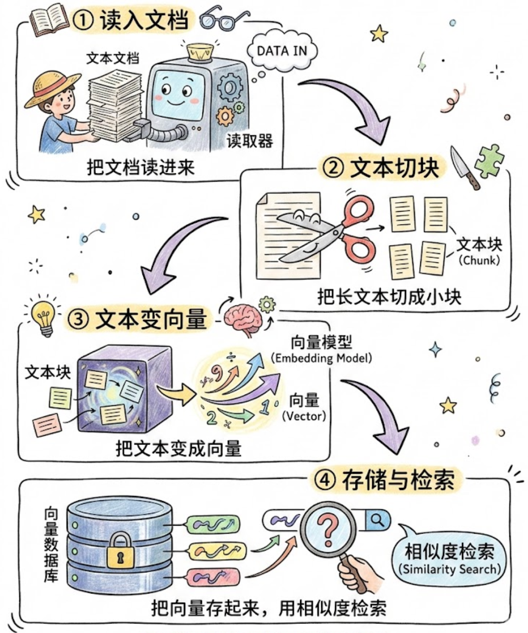 图 3-1. 语义检索构建流程