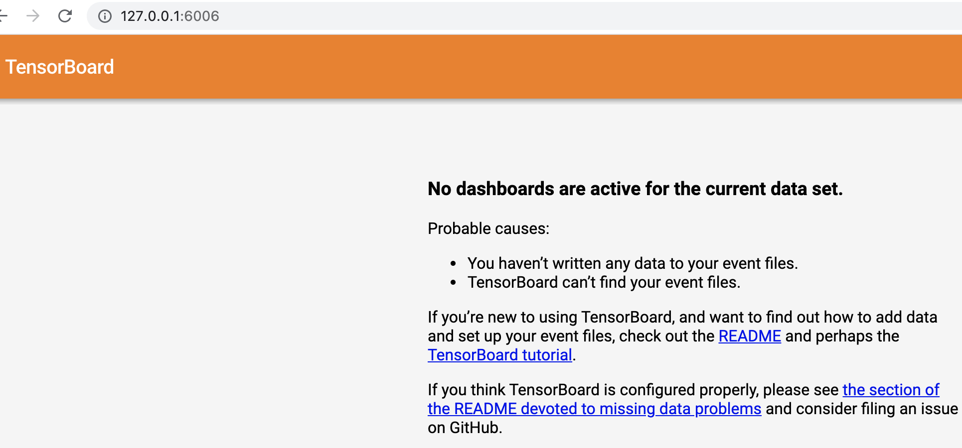 图 5-1. Tensorboard启动成功界面图