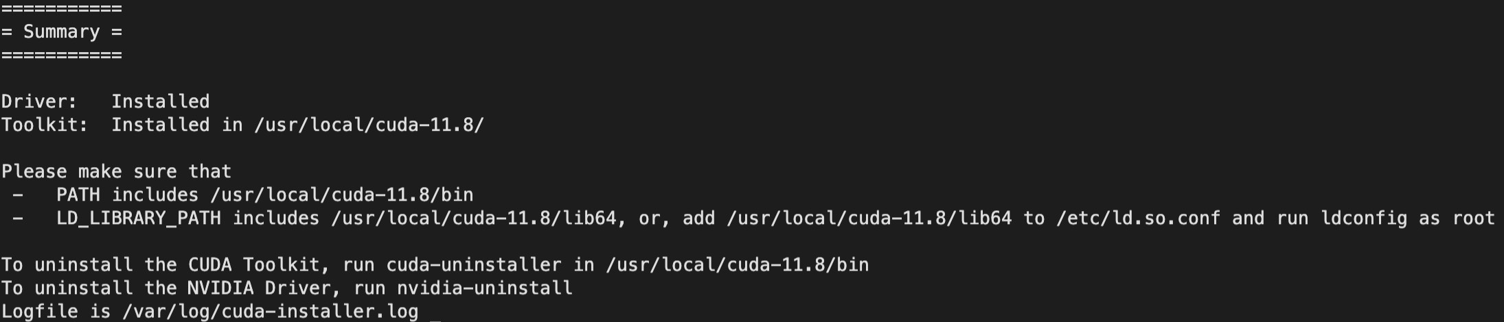 图 2-15 CUDA Toolkit安装图（三）